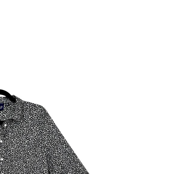 GAP Ditsy Floral Long Sleeve Peplum Shirt - Picture 3 of 5